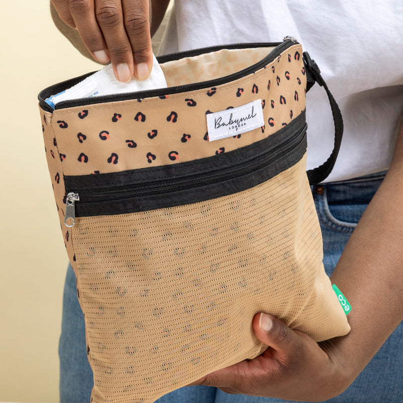 Wet Bag & Change Pouch Set eco Leopard