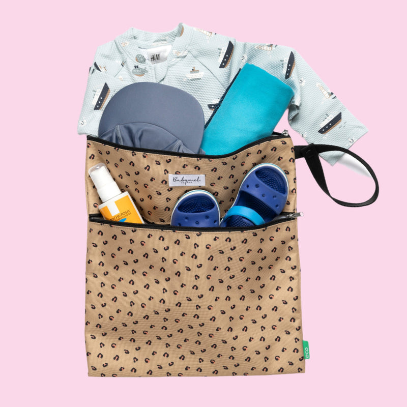 Wet Bag & Change Pouch Set eco Leopard