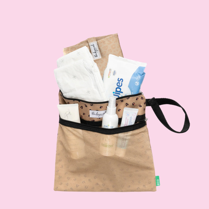 Wet Bag & Change Pouch Set eco Leopard