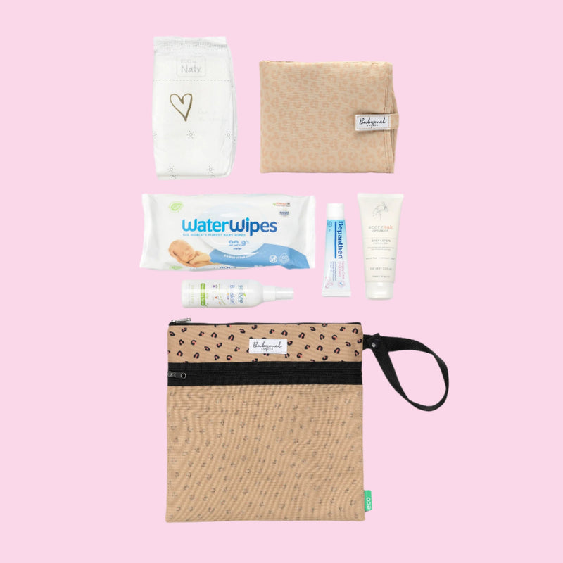 Wet Bag & Change Pouch Set eco Leopard