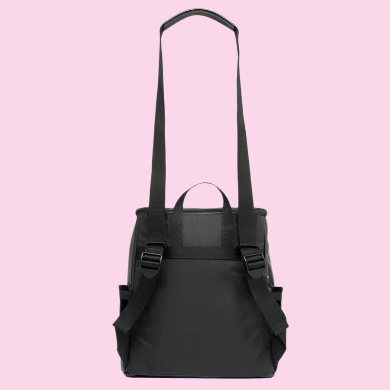 Lennox Vegan Leather Convertible Backpack Black