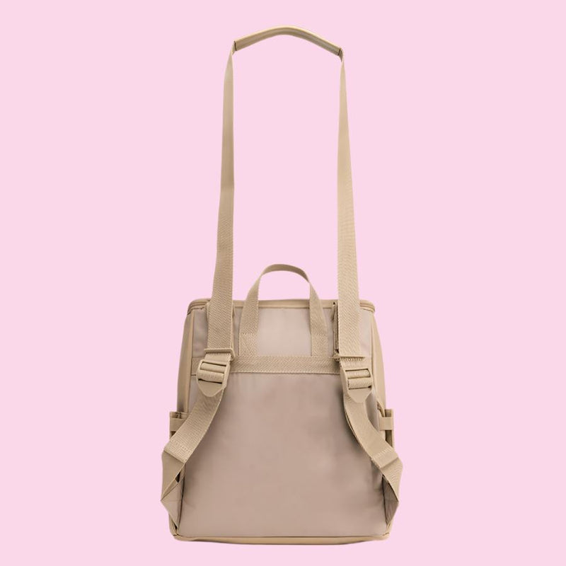 Lennox Vegan Leather Convertible Backpack Oat