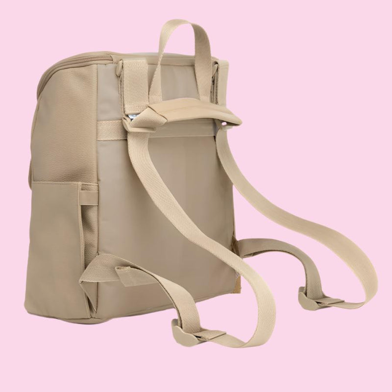 Lennox Vegan Leather Convertible Backpack Oat
