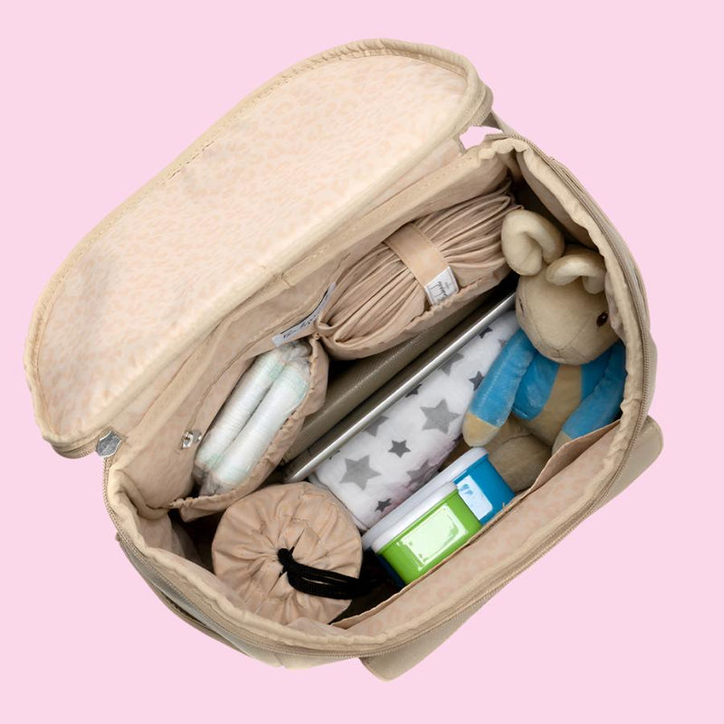 Lennox Vegan Leather Convertible Backpack Oat