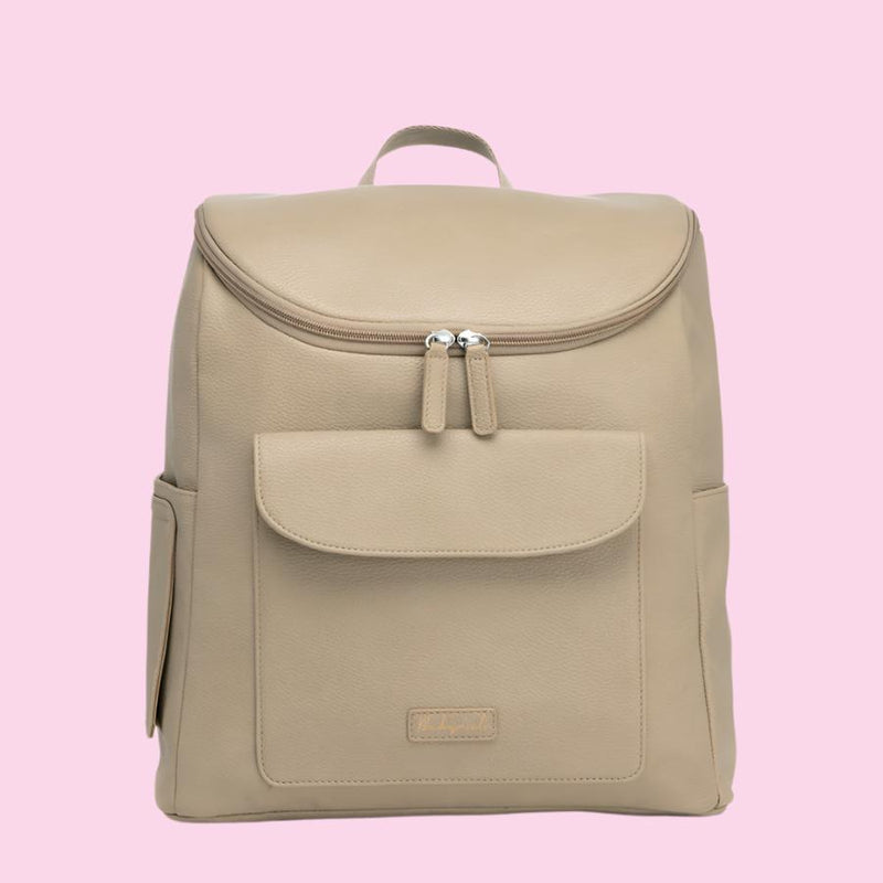 Lennox Vegan Leather Convertible Backpack Oat