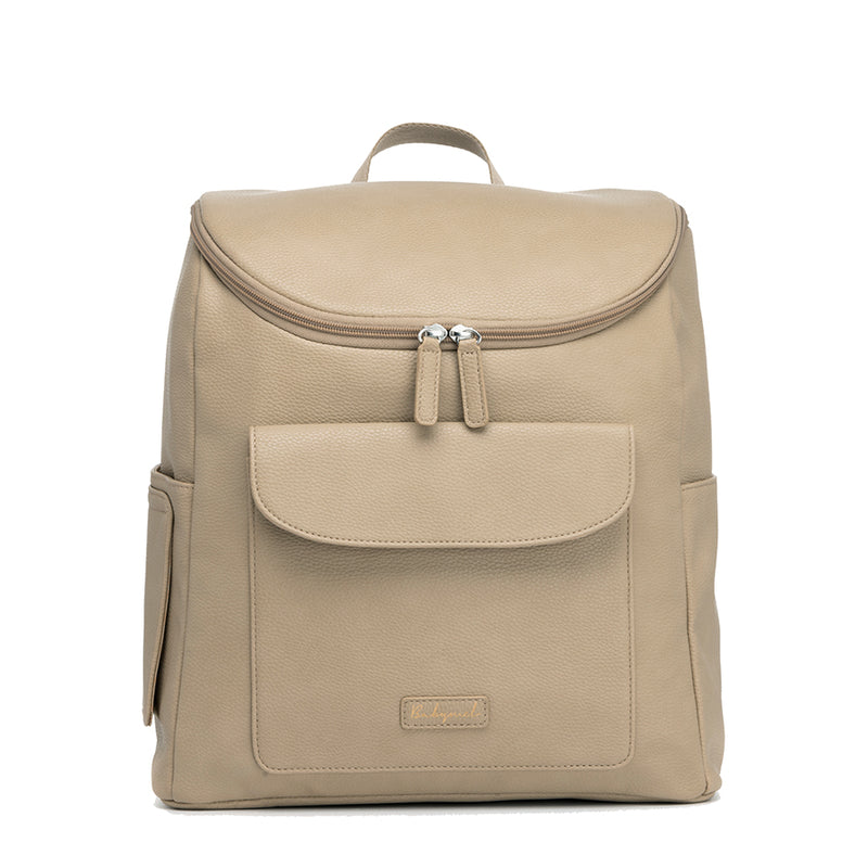 Lennox Vegan Leather Convertible Backpack Oat