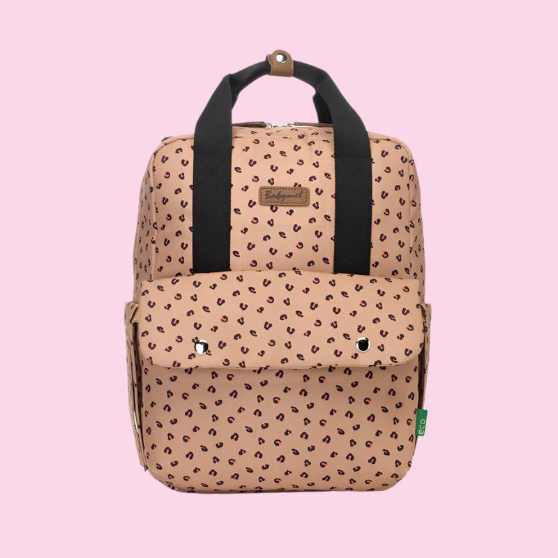 Georgi eco Convertible Backpack Caramel Leopard